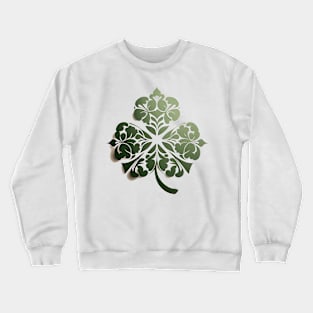 Saint Patrick's day shamrock leaf - intricate 3D design ! Crewneck Sweatshirt